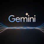 Google Gemini Logo mit stilisierten Lichtwellen